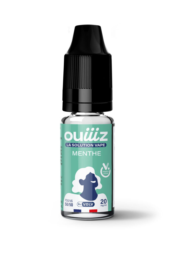 Flacon inclu dans le kit de recharge OUIIIZ Menthe - 3x10ml