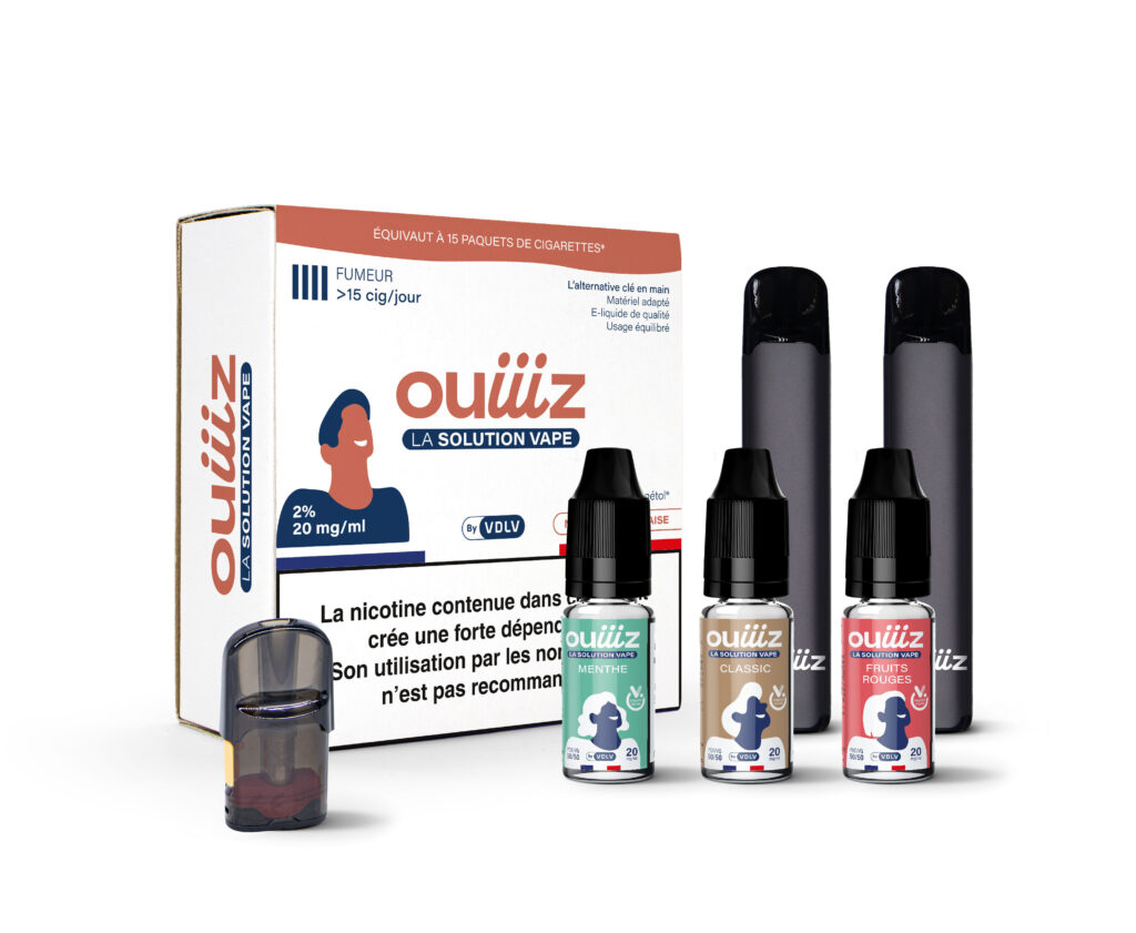 Kit de démarrage OUIIIZ plus de 15 cigarettes/jour