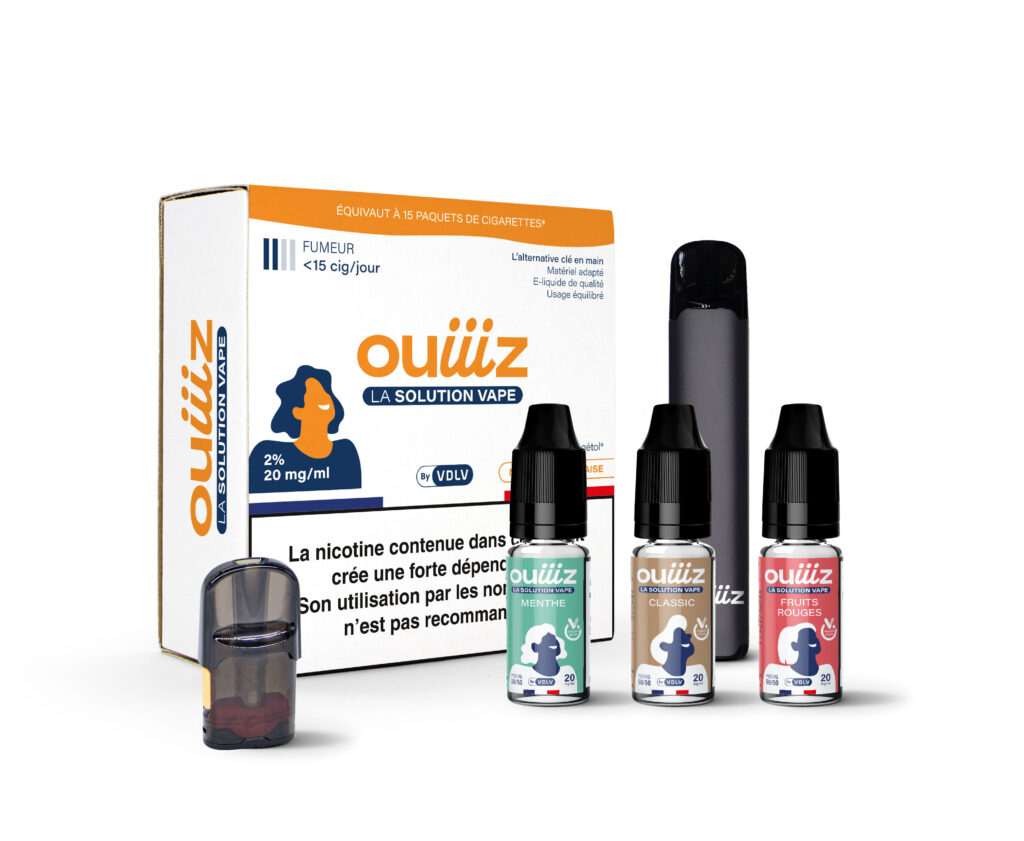 Kit de démarrage OUIIIZ moins de 15 cigarettes/jour
