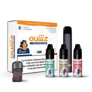 Kit de démarrage OUIIIZ moins de 15 cigarettes/jour