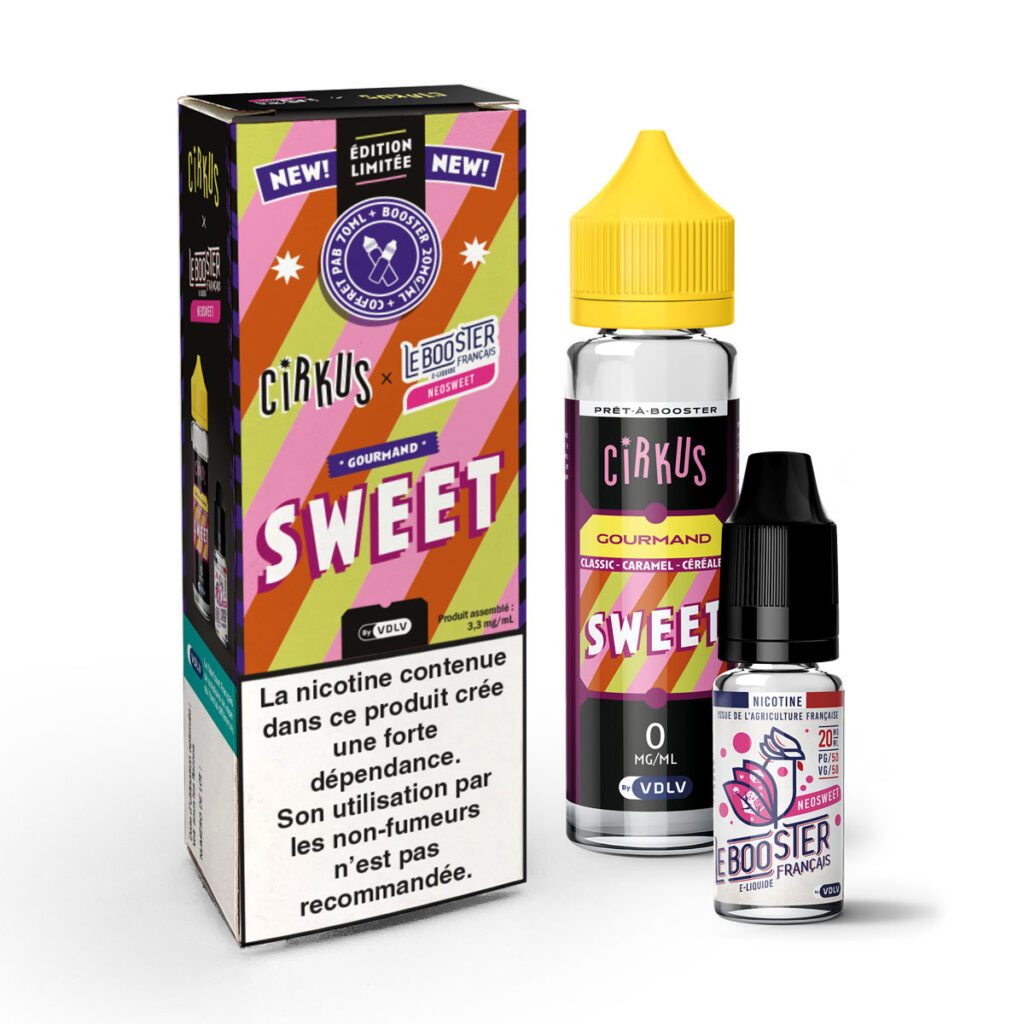 Édition limitée - Kit 1 PAB Cirkus Sweet + 1 booster sucrant Neosweet Le Booster Français