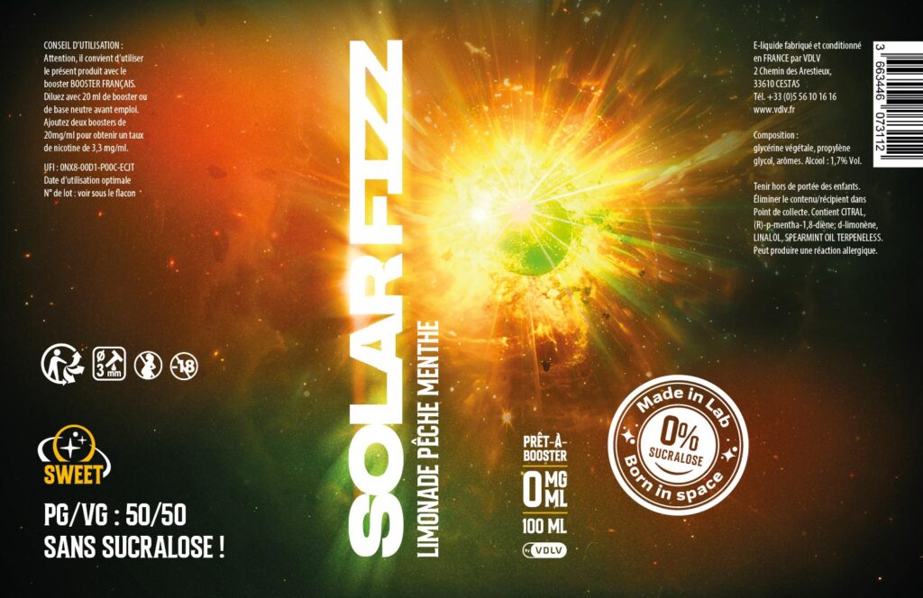 Etiquette Solarfizz