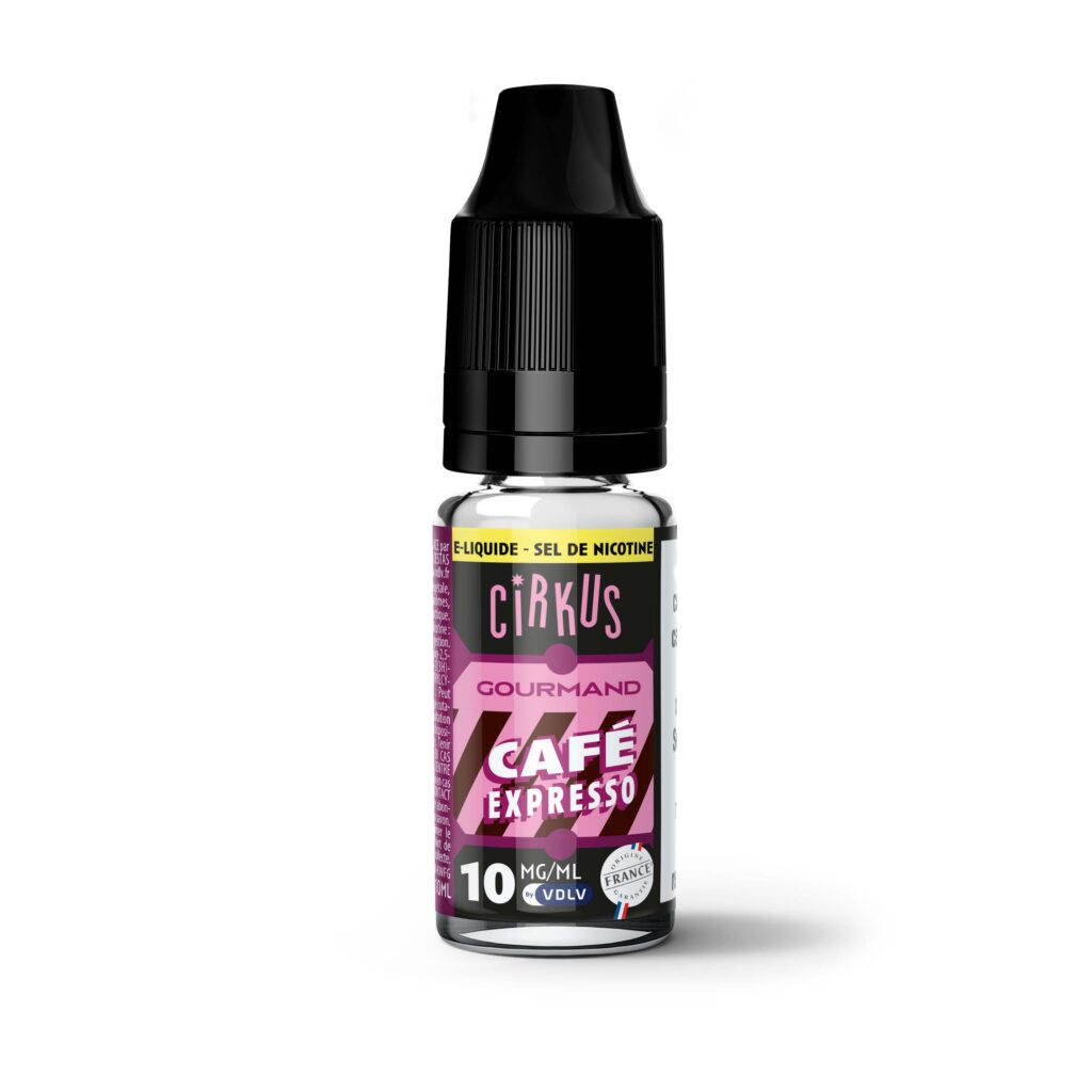 E-liquide Café expresso aux sels de nicotine - 10 ml